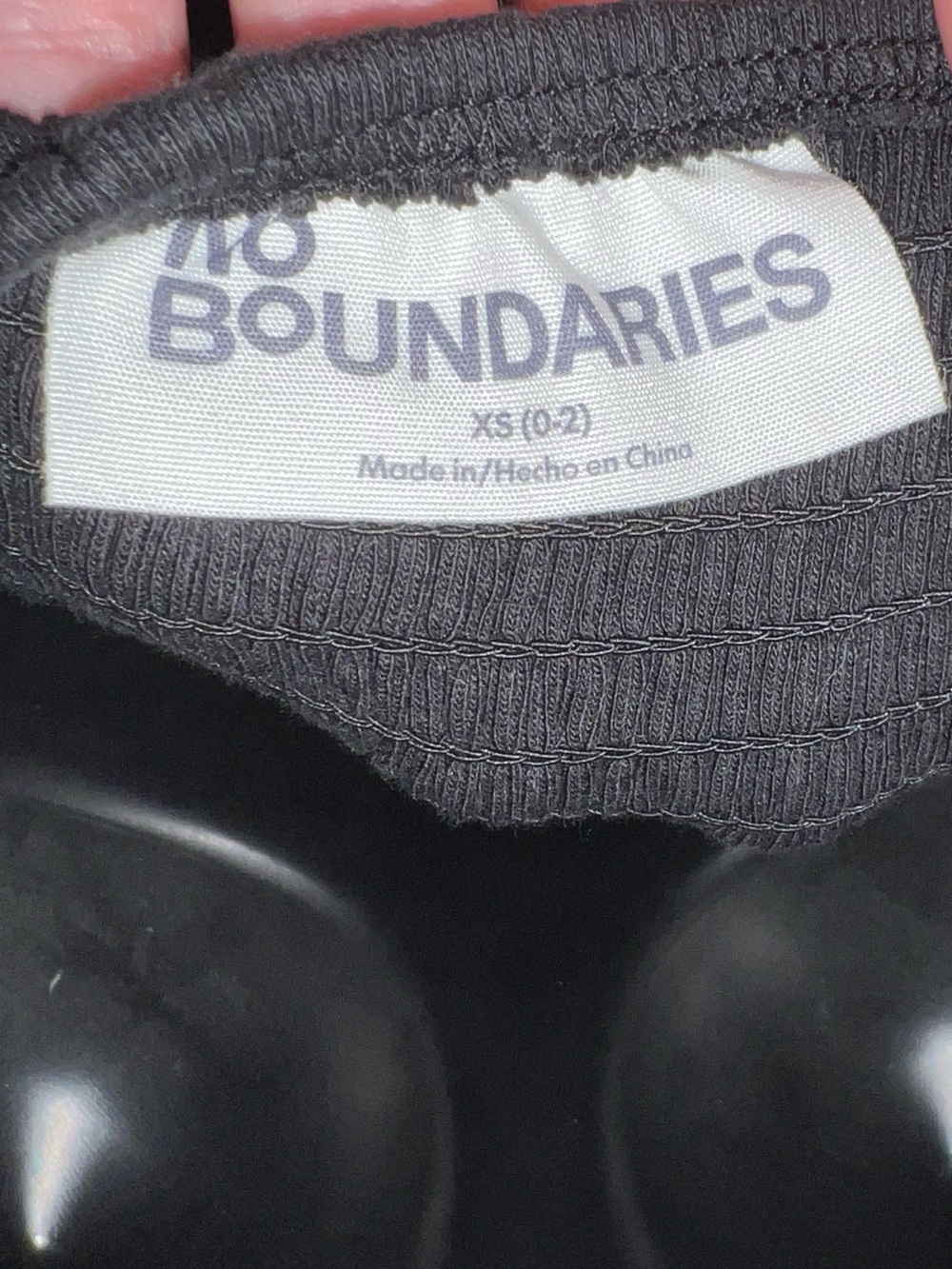 No Boundaries Y2K Black V Waist Casual Chic Fit & Flare Mini Tank Dress Size XS - Picture 8 of 9